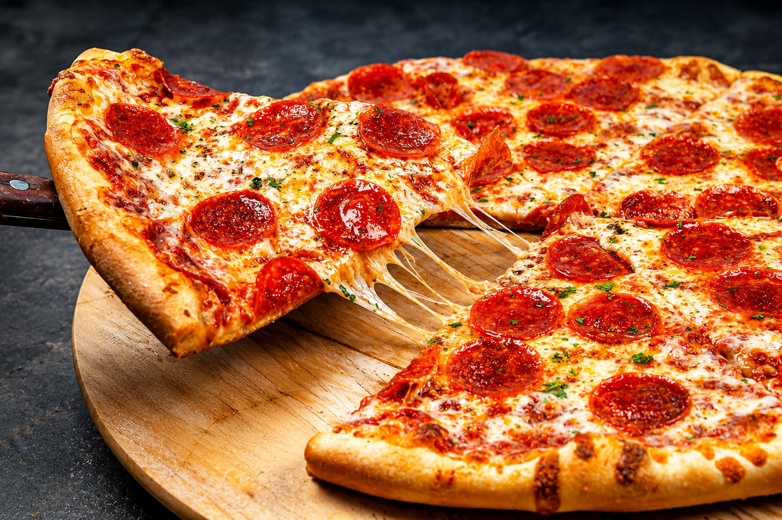 SliceWorks pepperoni pizza